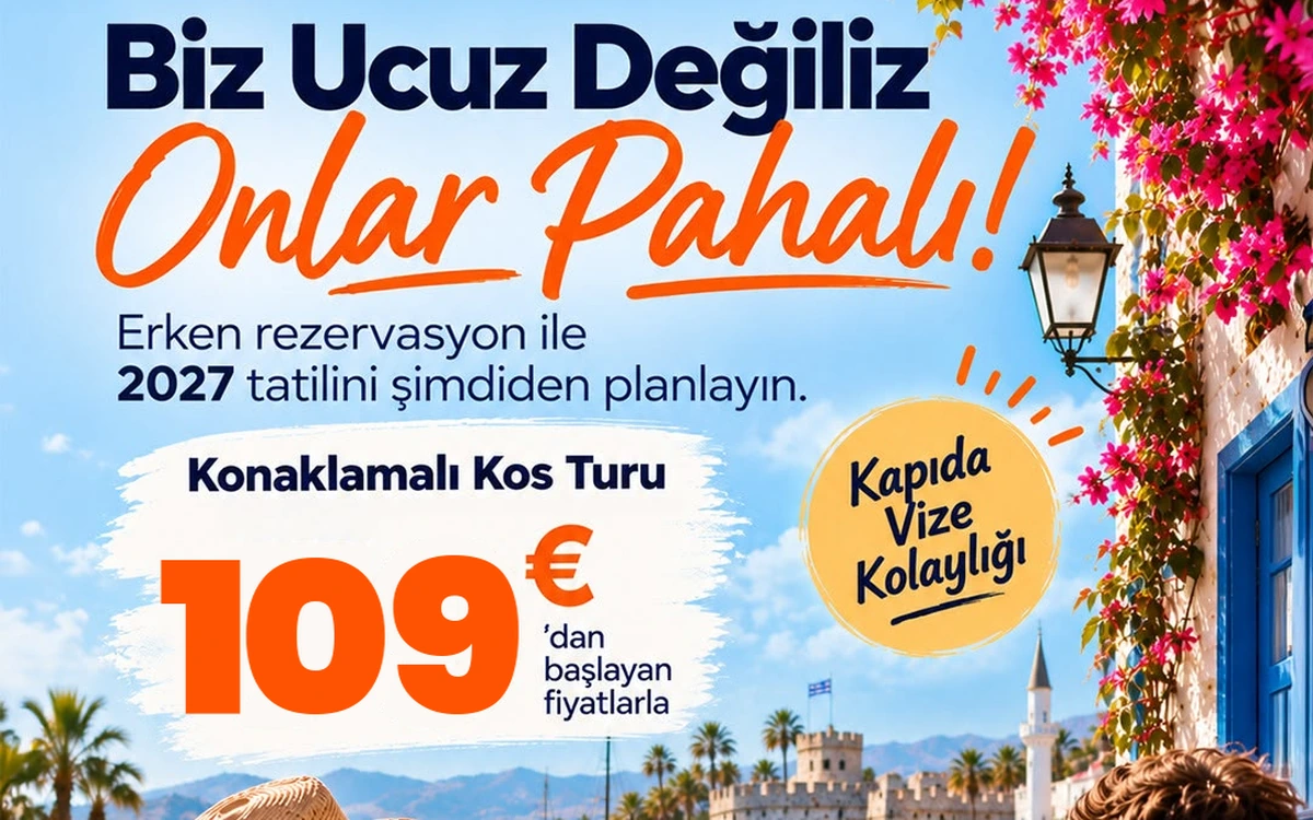 Kos Adası Temmuz - Ağustos - Eylül Fırsatı – 1 Gece Konaklama + Feribot Bileti